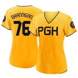 Women's Jack Brannigan Pittsburgh Pirates Replica Gold 2023 City Connect Jersey