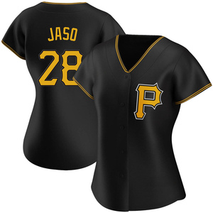 Women's John Jaso Pittsburgh Pirates Authentic Black Alternate Jersey