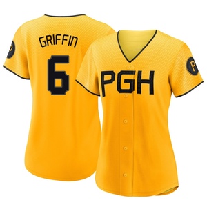 Women's Konnor Griffin Pittsburgh Pirates Authentic Gold 2023 City Connect Jersey