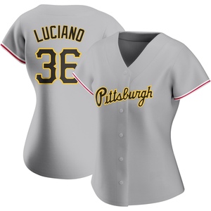 Women's Marco Luciano Pittsburgh Pirates Authentic Gray Road Jersey