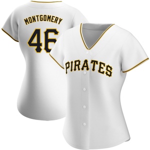 Women's Mason Montgomery Pittsburgh Pirates Replica White Home Jersey