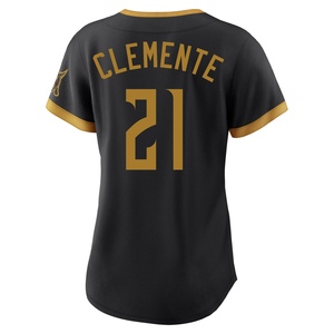 Women's Roberto Clemente Pittsburgh Pirates Limited Black 2026 City Connect Stadium Jersey