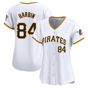 Women's Ryan Harbin Pittsburgh Pirates Limited White Home Jersey