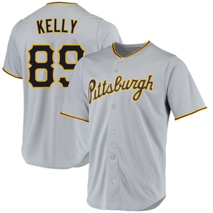 Youth Antwone Kelly Pittsburgh Pirates Replica Gray Road Jersey