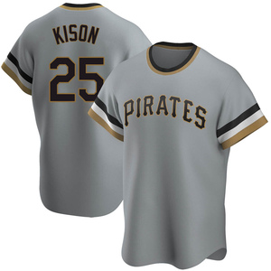 Youth Bruce Kison Pittsburgh Pirates Replica Gray Road Cooperstown Collection Jersey