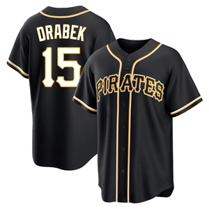 Youth Doug Drabek Pittsburgh Pirates Replica Black Fashion Out Jersey