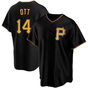 Youth Ed Ott Pittsburgh Pirates Replica Black Alternate Jersey