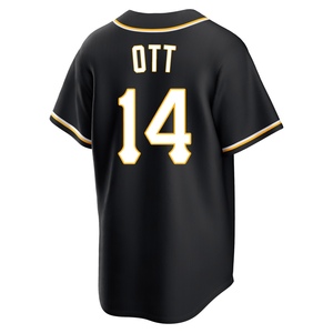 Youth Ed Ott Pittsburgh Pirates Replica Black Fashion Out Jersey