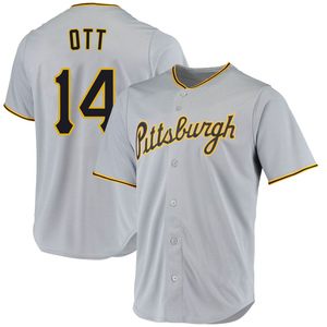 Youth Ed Ott Pittsburgh Pirates Replica Gray Road Jersey