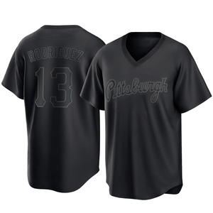 Youth Endy Rodriguez Pittsburgh Pirates Replica Black Pitch Fashion Jersey
