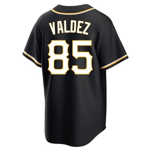 Youth Esmerlyn Valdez Pittsburgh Pirates Replica Black Fashion Out Jersey