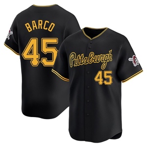 Youth Hunter Barco Pittsburgh Pirates Limited Black Alternate Jersey