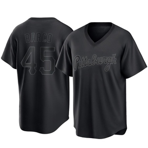 Youth Hunter Barco Pittsburgh Pirates Replica Black Pitch Fashion Jersey