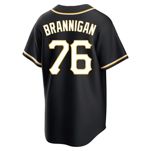 Youth Jack Brannigan Pittsburgh Pirates Replica Black Fashion Out Jersey