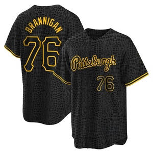 Youth Jack Brannigan Pittsburgh Pirates Replica Black Snake Skin City Jersey