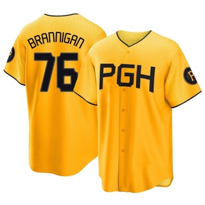 Youth Jack Brannigan Pittsburgh Pirates Replica Gold 2023 City Connect Jersey