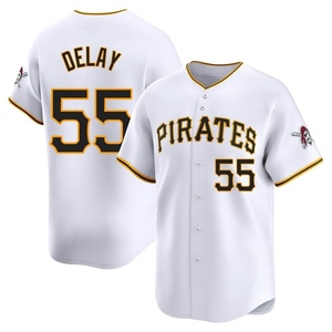 Youth Jason Delay Pittsburgh Pirates Limited White Home Jersey