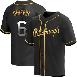 Youth Konnor Griffin Pittsburgh Pirates Replica Black Golden Alternate Jersey