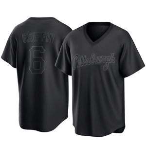 Youth Konnor Griffin Pittsburgh Pirates Replica Black Pitch Fashion Jersey