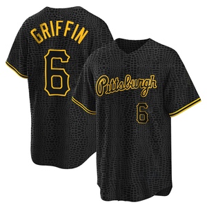 Youth Konnor Griffin Pittsburgh Pirates Replica Black Snake Skin City Jersey