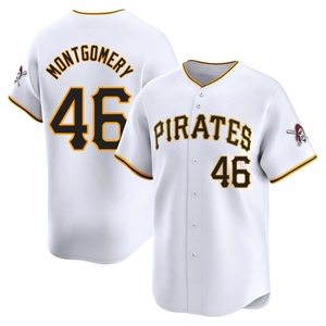 Youth Mason Montgomery Pittsburgh Pirates Limited White Home Jersey