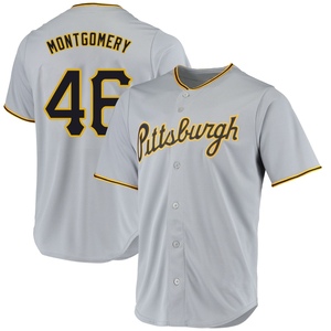 Youth Mason Montgomery Pittsburgh Pirates Replica Gray Road Jersey