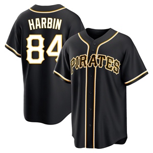 Youth Ryan Harbin Pittsburgh Pirates Replica Black Fashion Out Jersey