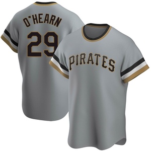 Youth Ryan O'Hearn Pittsburgh Pirates Replica Gray Road Cooperstown Collection Jersey