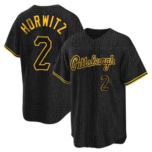 Youth Spencer Horwitz Pittsburgh Pirates Replica Black Snake Skin City Jersey